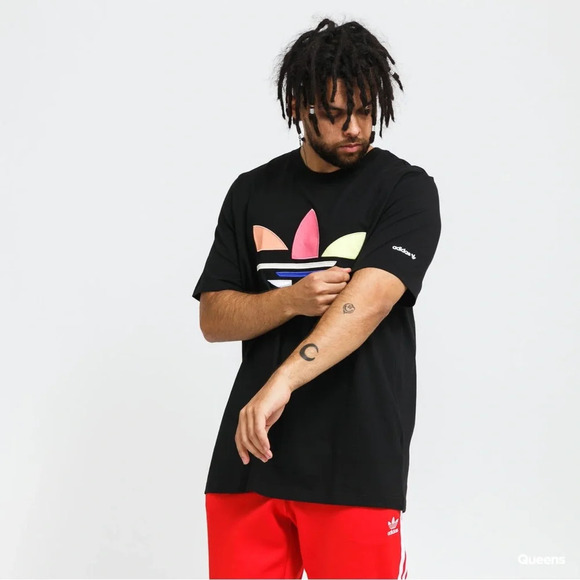 Adidas Shattered Trefoil T-Shirt,  size Youth 18 (Small) - Picture 1 of 11